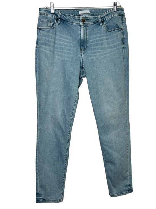 LOFT Denim - LOFT Women’s Size 14 / 32 US High Rise Curvy Skinny Stretch Jeans Blue Denim